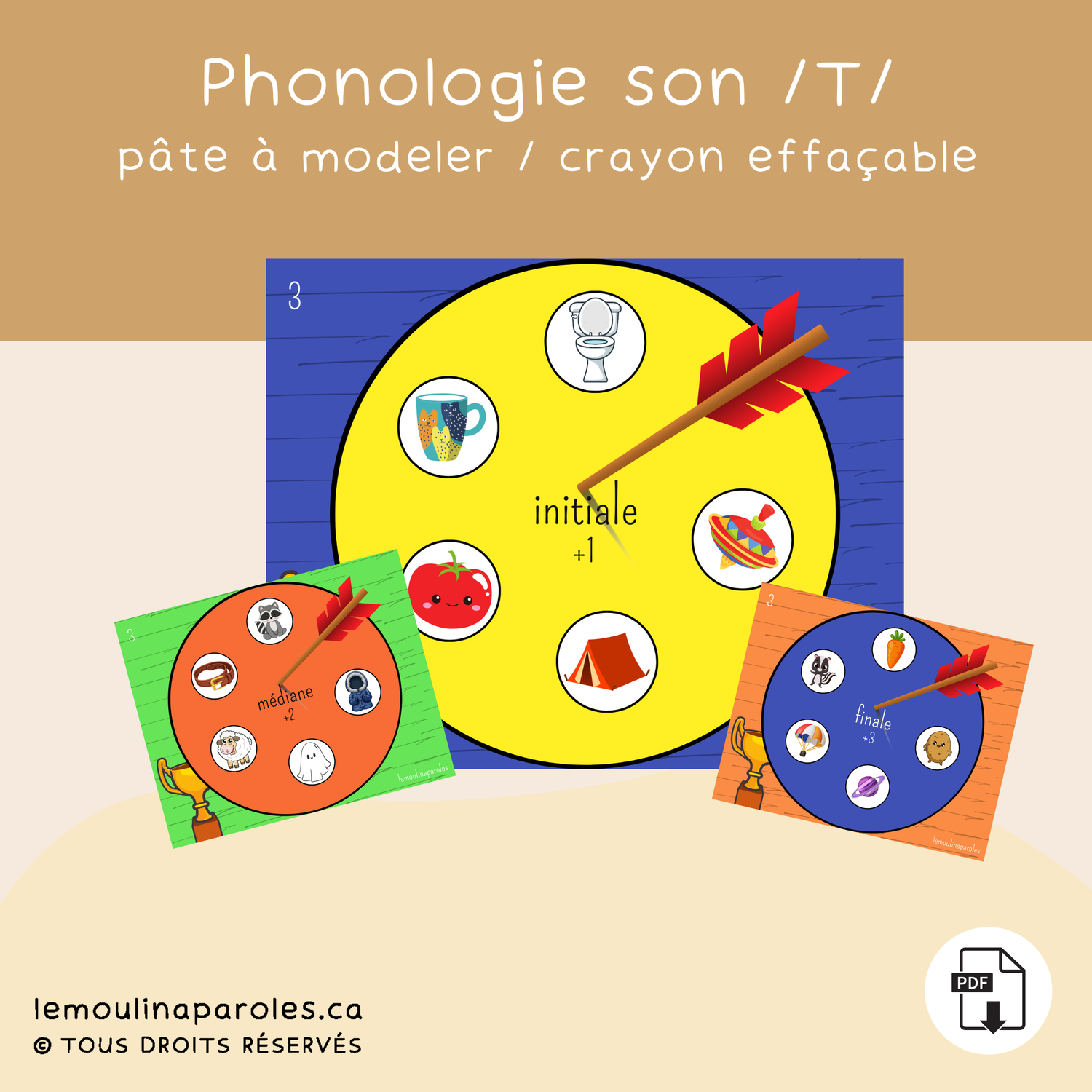 Touche la cible - son /T/