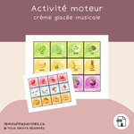 Activité langage enfants 3 à 5 ans imprimable crème glacée