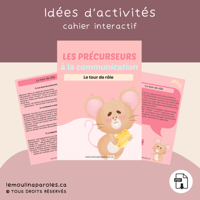 Cahier de précurseur à la communication – Le tour de rôle