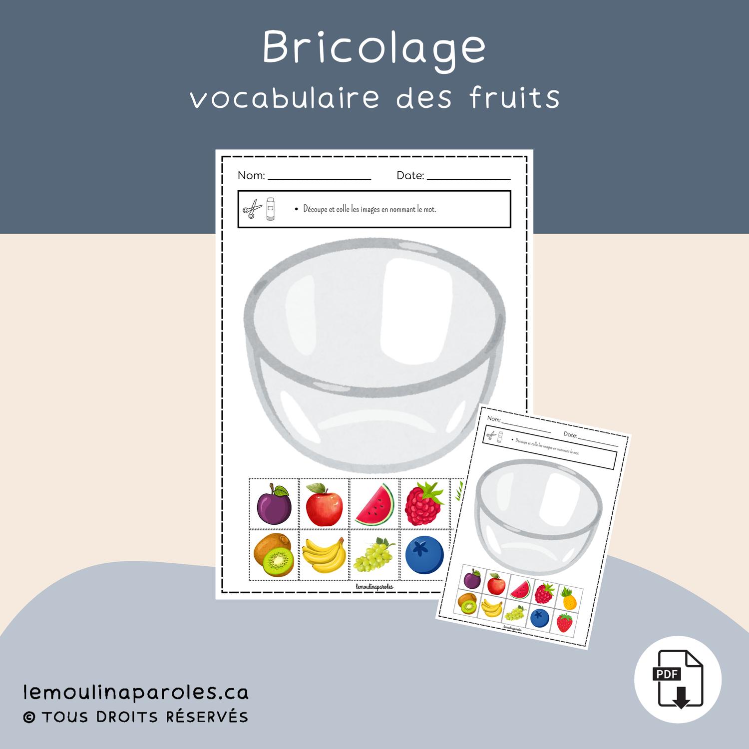 Bricolage - Ma salade de fruits