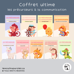 Coffret éducatif complet – Précurseurs à la communication : cahiers d’activités pour enfants de 0 à 5 ans