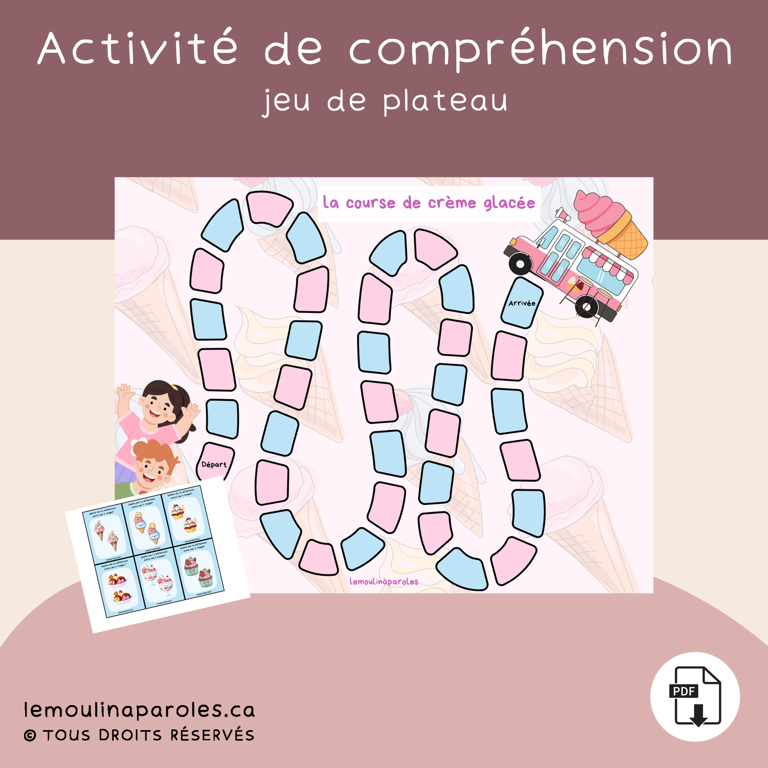 La course de crème glacée