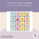 Jeux éducatifs vocabulaire anniversaire enfant