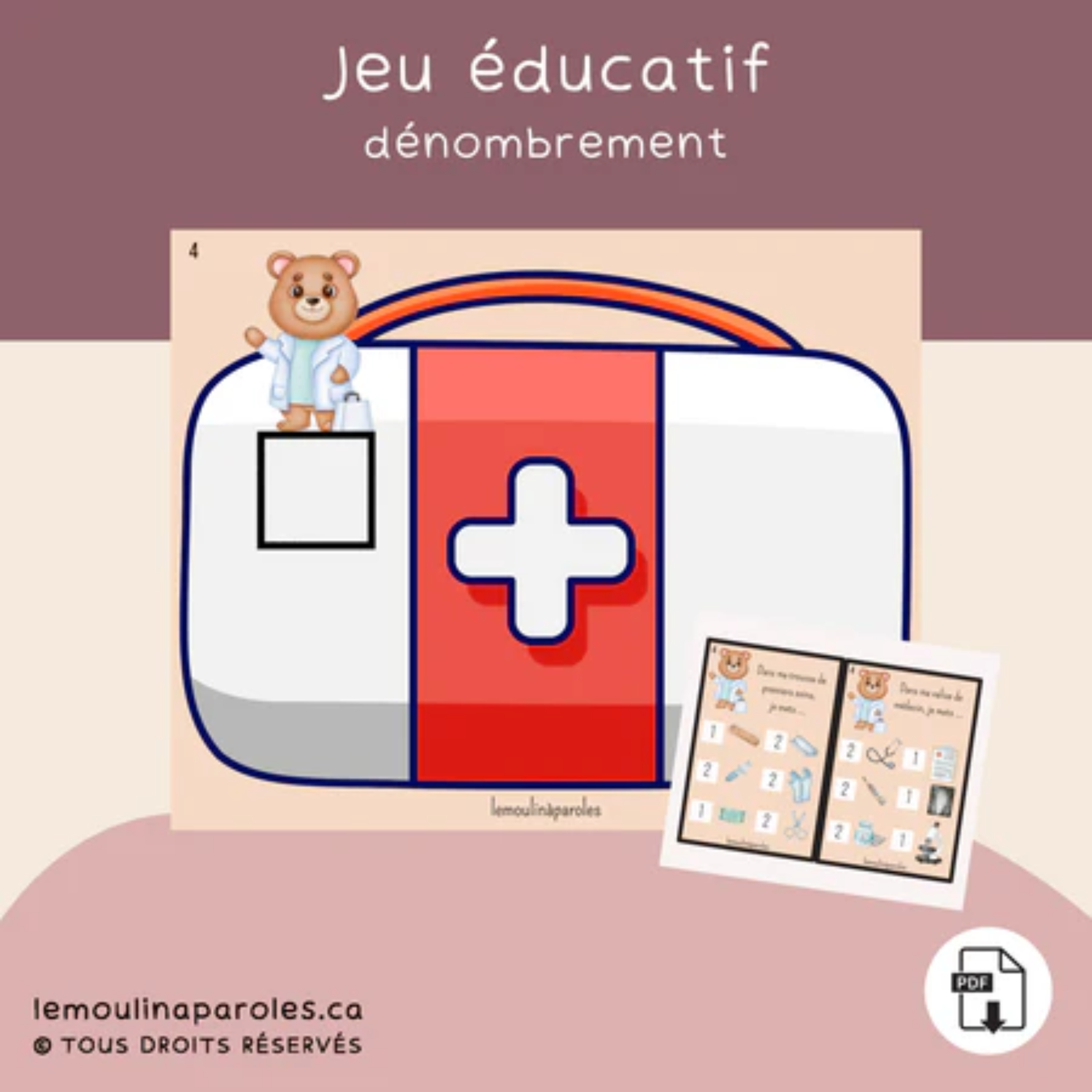 Activités langage médecin enfant