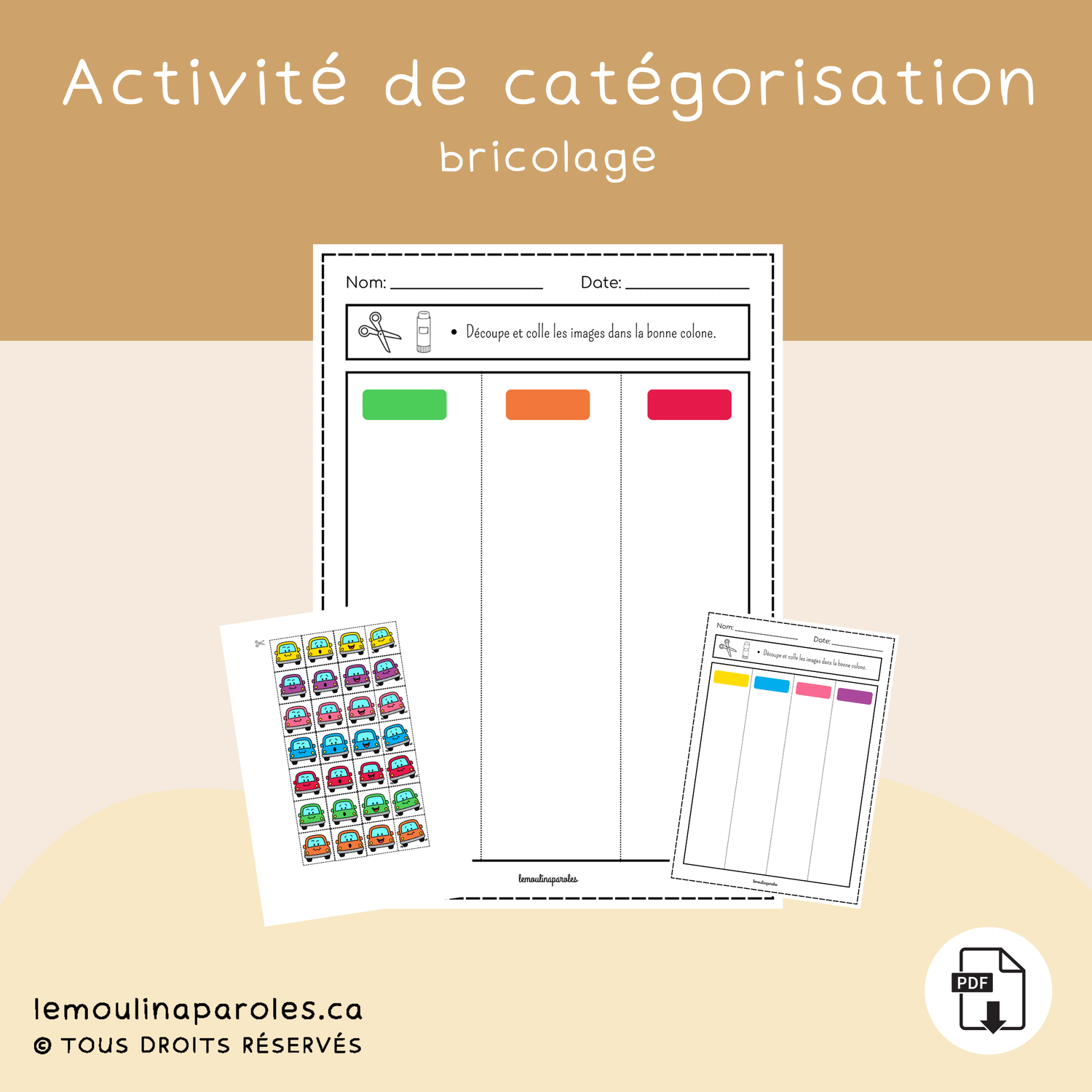 Classe les voitures par couleur