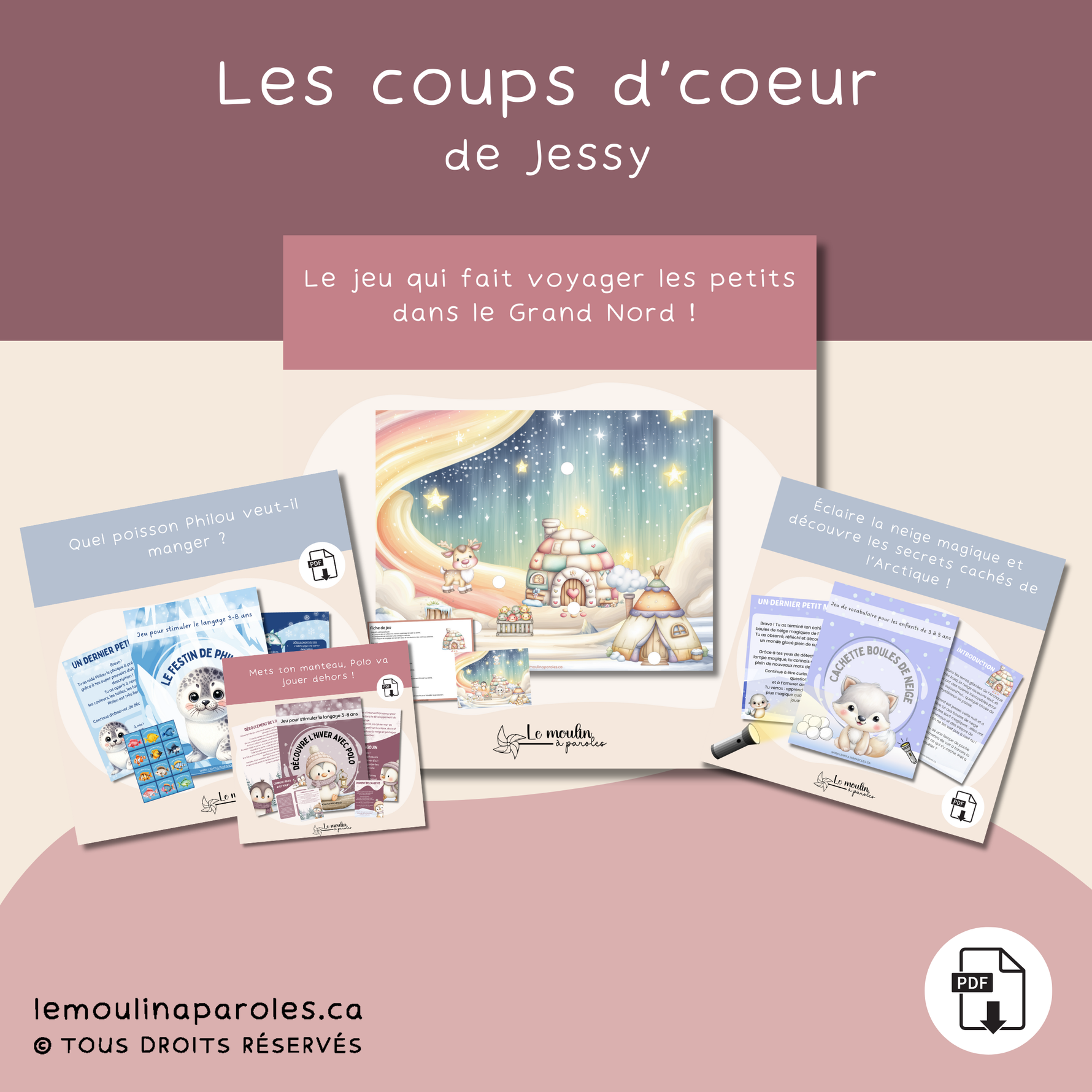 Bundle Les Coups d'Coeur de Pris : 4 jeux éducatifs pour enfants avec 15% de rabais