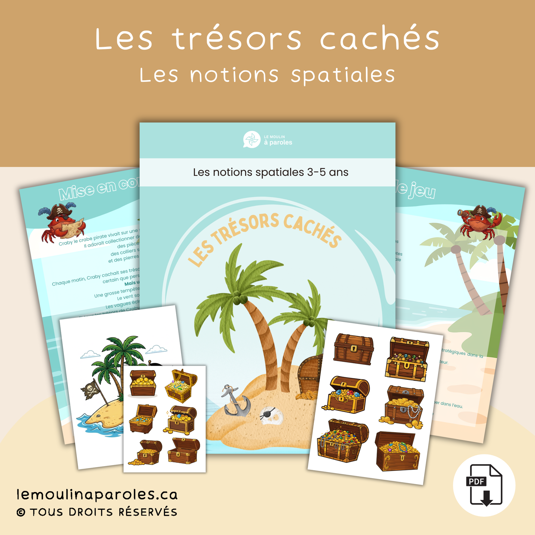 Trousse imprimée clé en main de stimulation du langage avec activités éducatives pour enfants – Le Moulin à Paroles