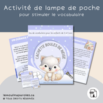 eu éducatif Cachette boules de neige – apprendre vocabulaire Arctique enfants