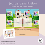 Jeux éducatifs château vocabulaire enfant préscolaire