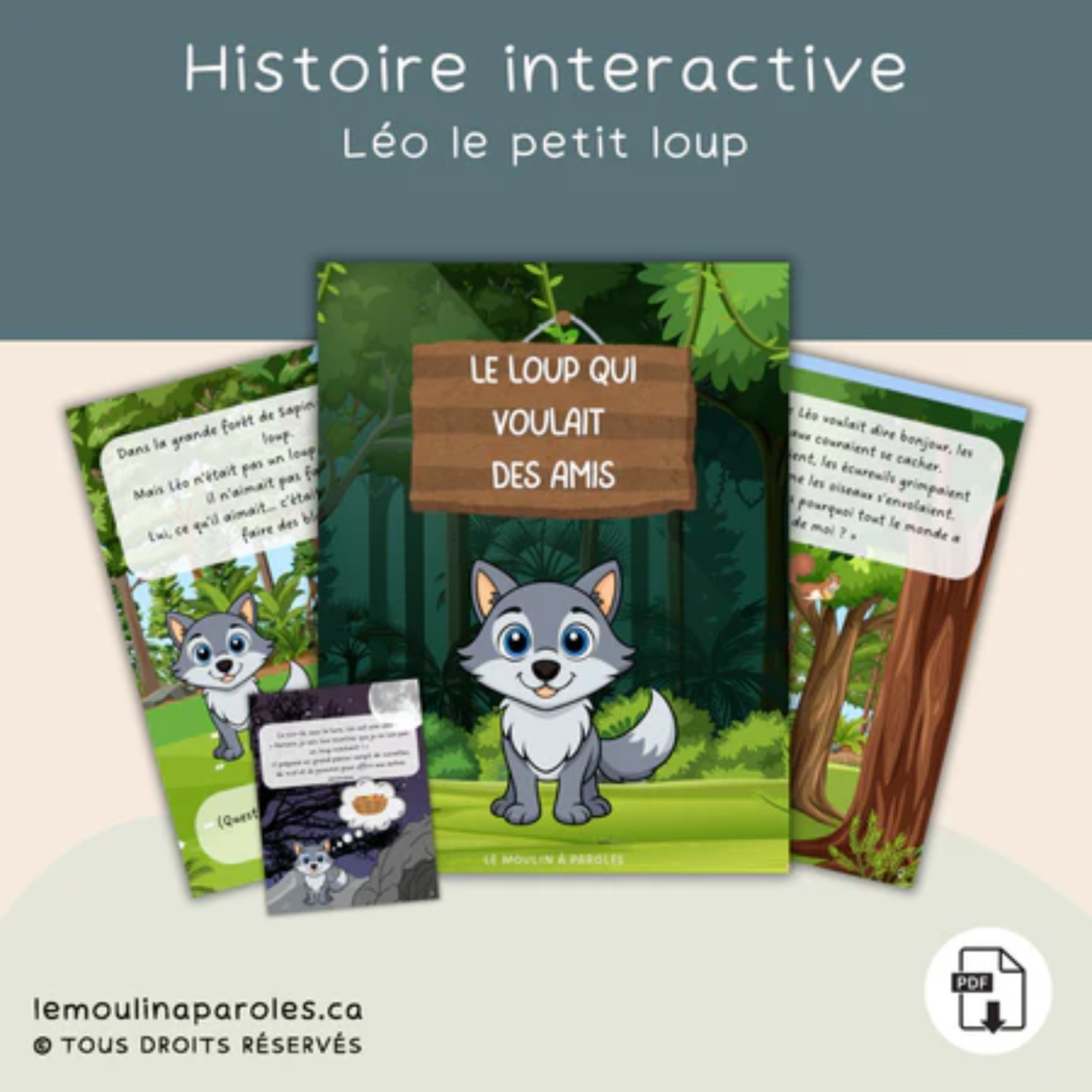 Trousse langage forêt pour enfants avec activités éducatives imprimables sur les animaux