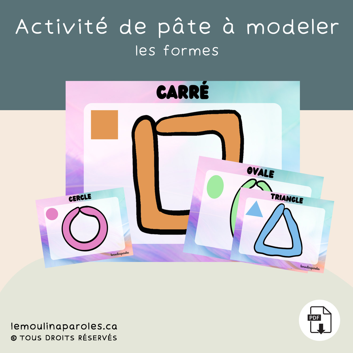 Atelier de pâte à modeler - les formes