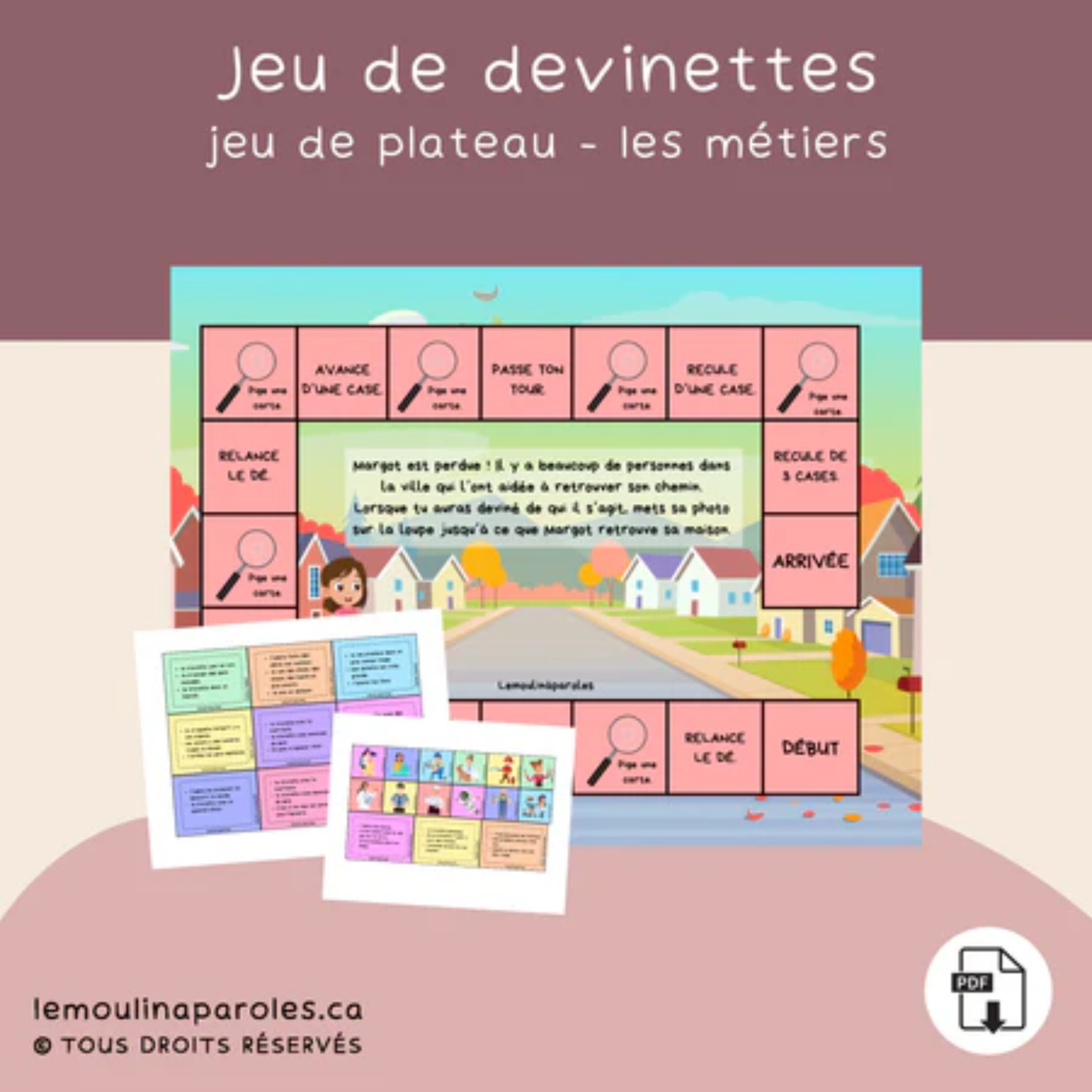 Trousse langage métiers pour enfants avec activités éducatives imprimables préscolaire