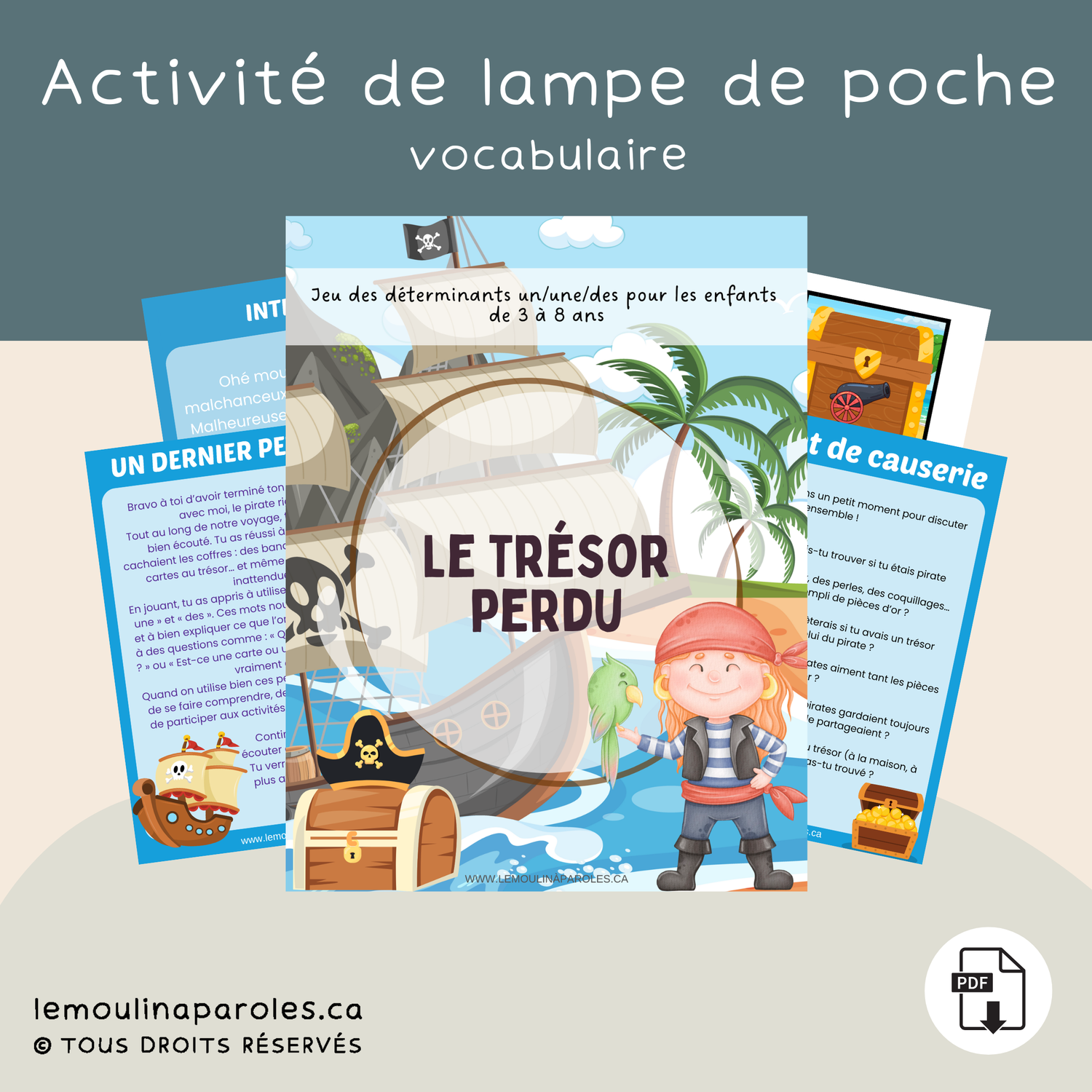 Le trésor perdu - Lampe de poche