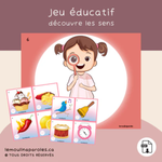 Trousse langage enfants les 5 sens avec activités éducatives PDF incluant jeux d’association, phrases et vocabulaire