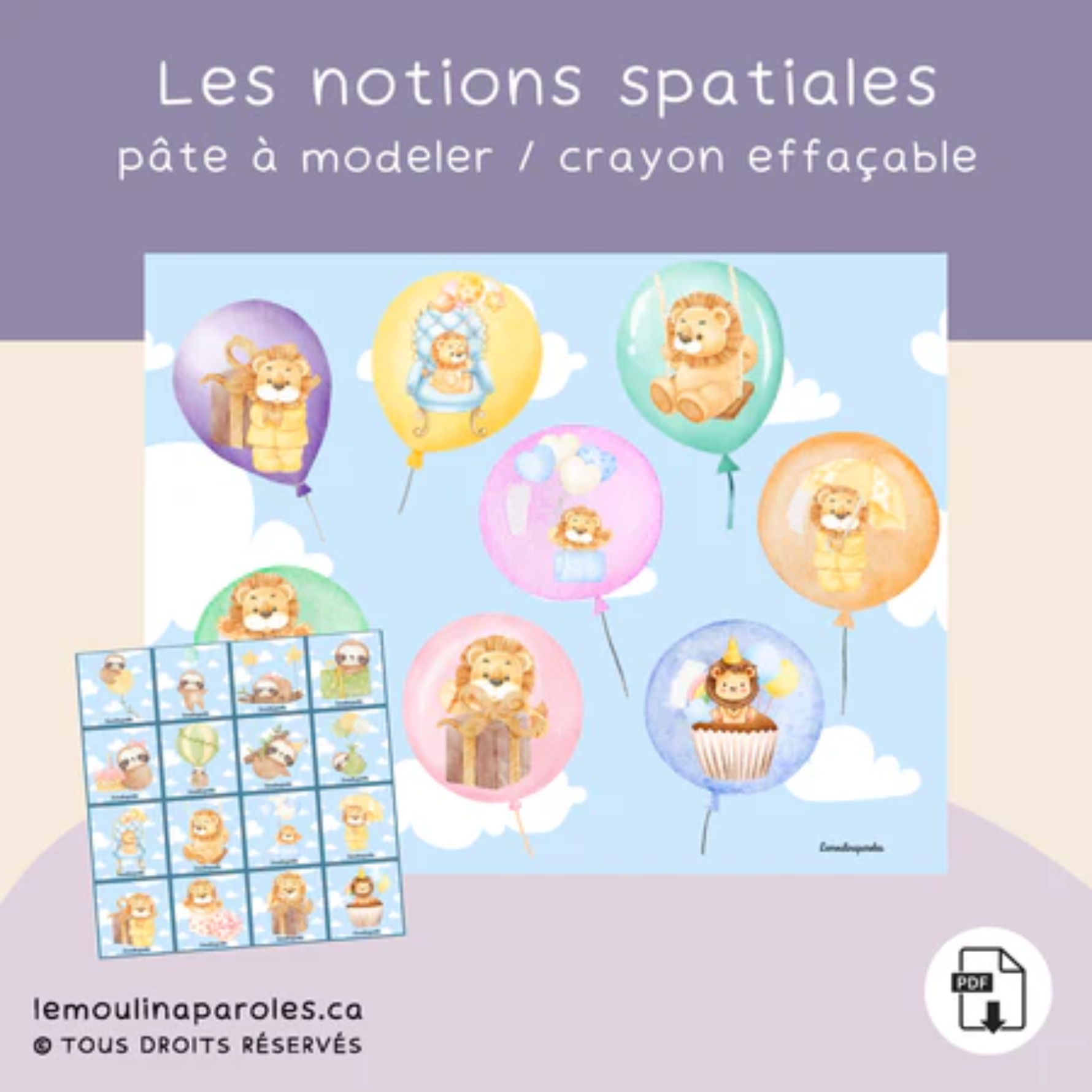 Jeux éducatifs vocabulaire anniversaire enfant