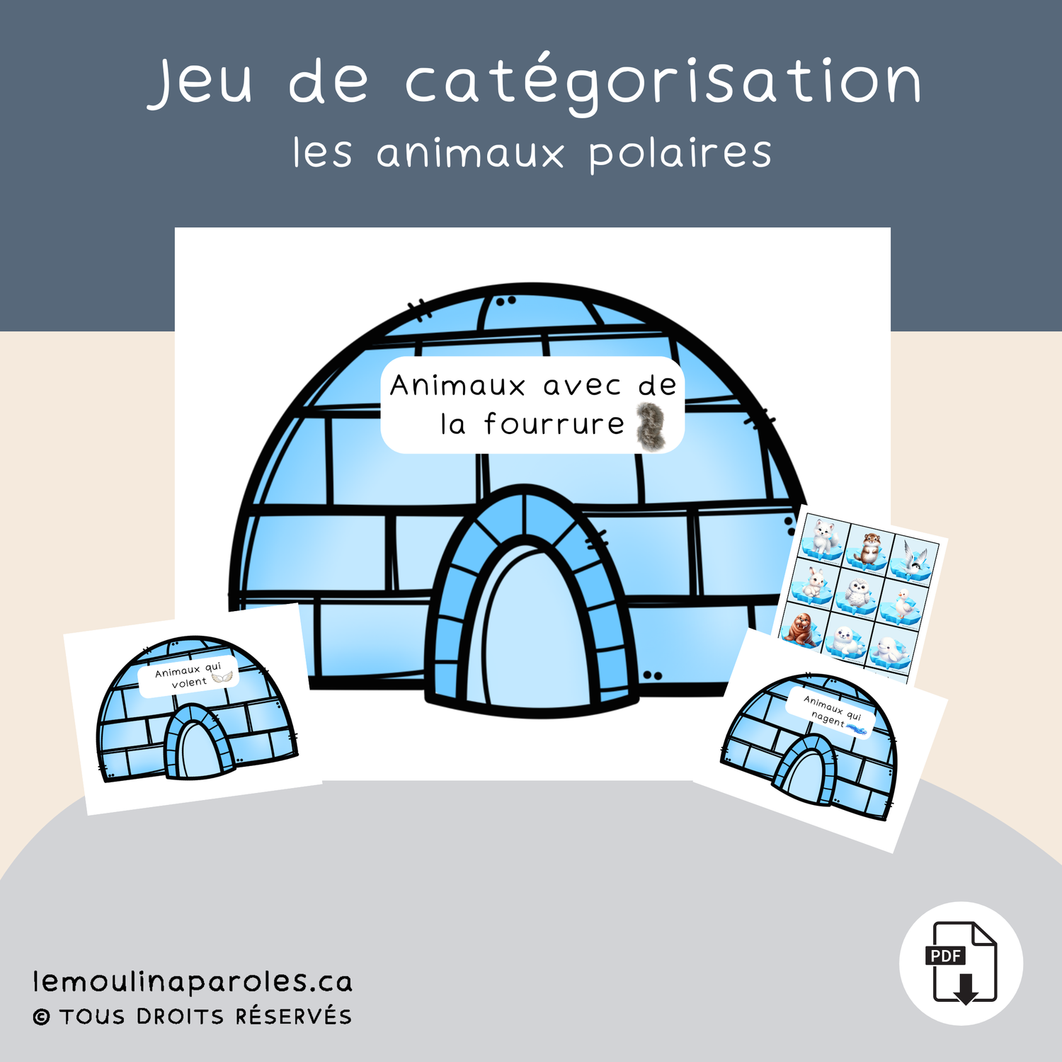 Les igloos à compléter