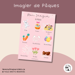 imagier pâques vocabulaire enfant préscolaire