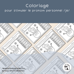 Roule, nomme et colorie – Bonhomme de neige PDF éducatif pour enfants 3-5 ans