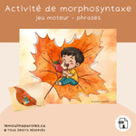 Trousse langage automne pour enfants avec activités éducatives imprimables