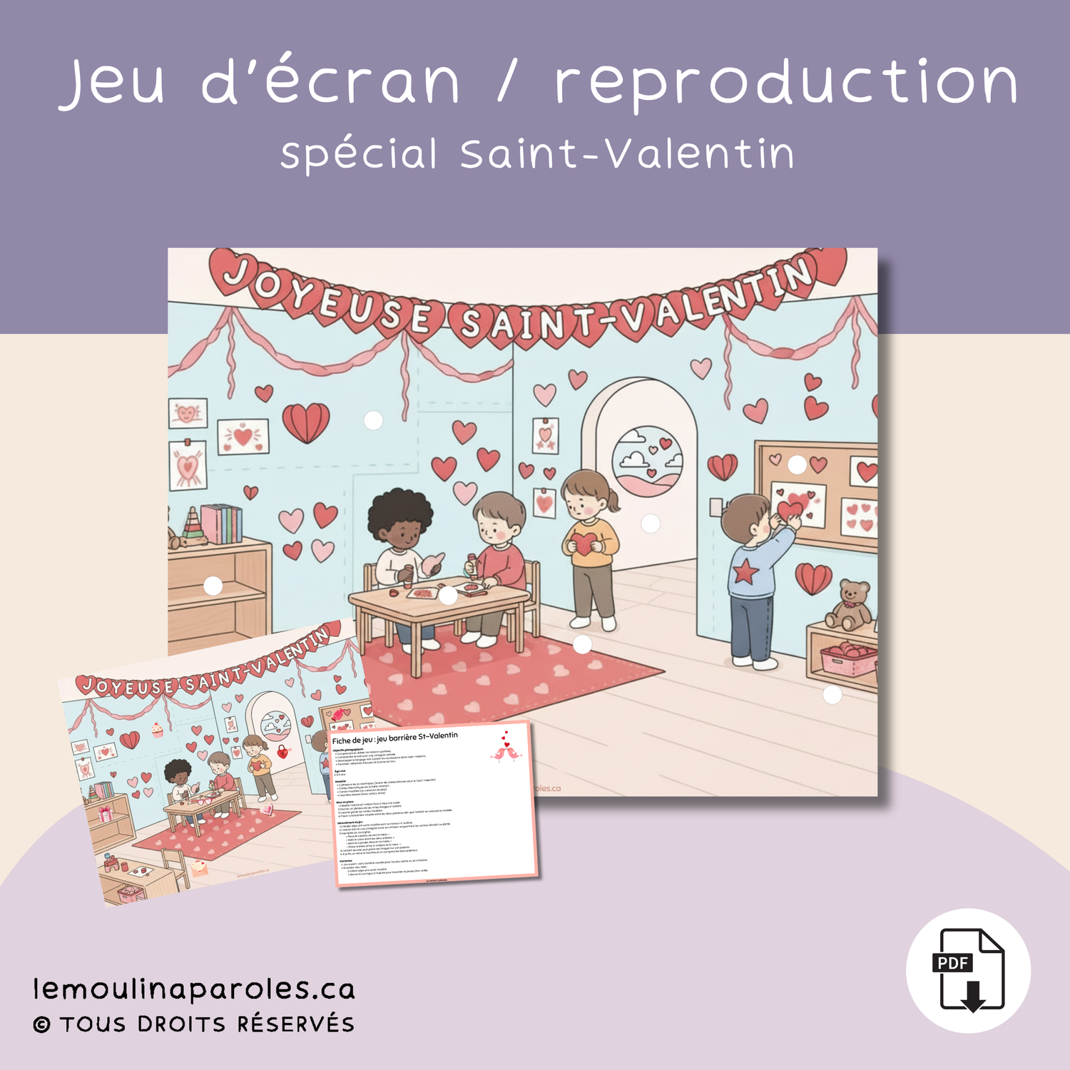 Jeu barrière - St-Valentin