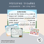 Trousse langage enfants les 5 sens avec activités éducatives PDF incluant jeux d’association, phrases et vocabulaire
