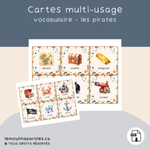 Trousse langage thème pirates pour enfants préscolaires avec activités éducatives imprimables
