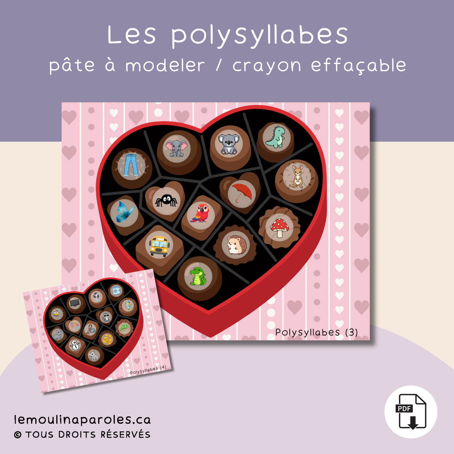 Coeurs de polysyllabes ( 3 et 4 )