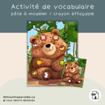 Trousse langage forêt pour enfants avec activités éducatives imprimables sur les animaux