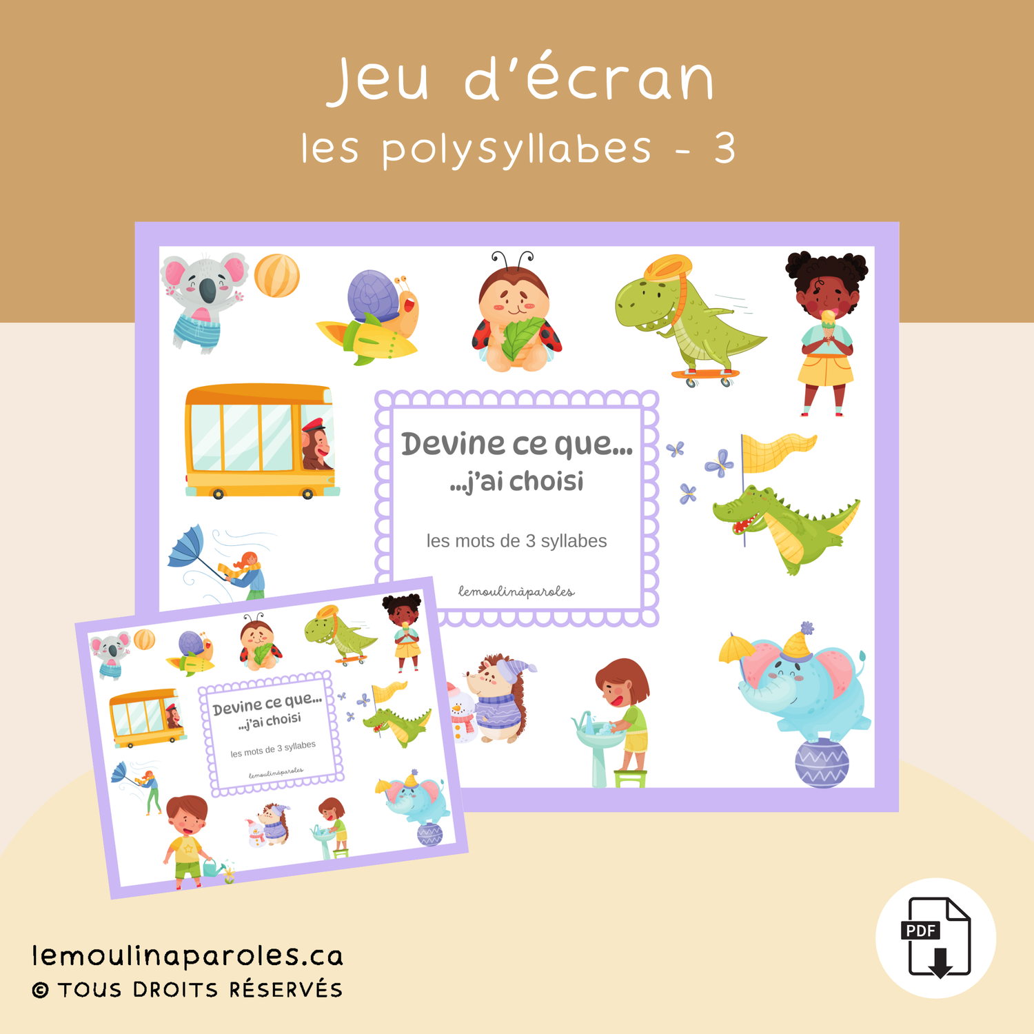 Devine ce que j'ai choisi.. - les 3 syllabes