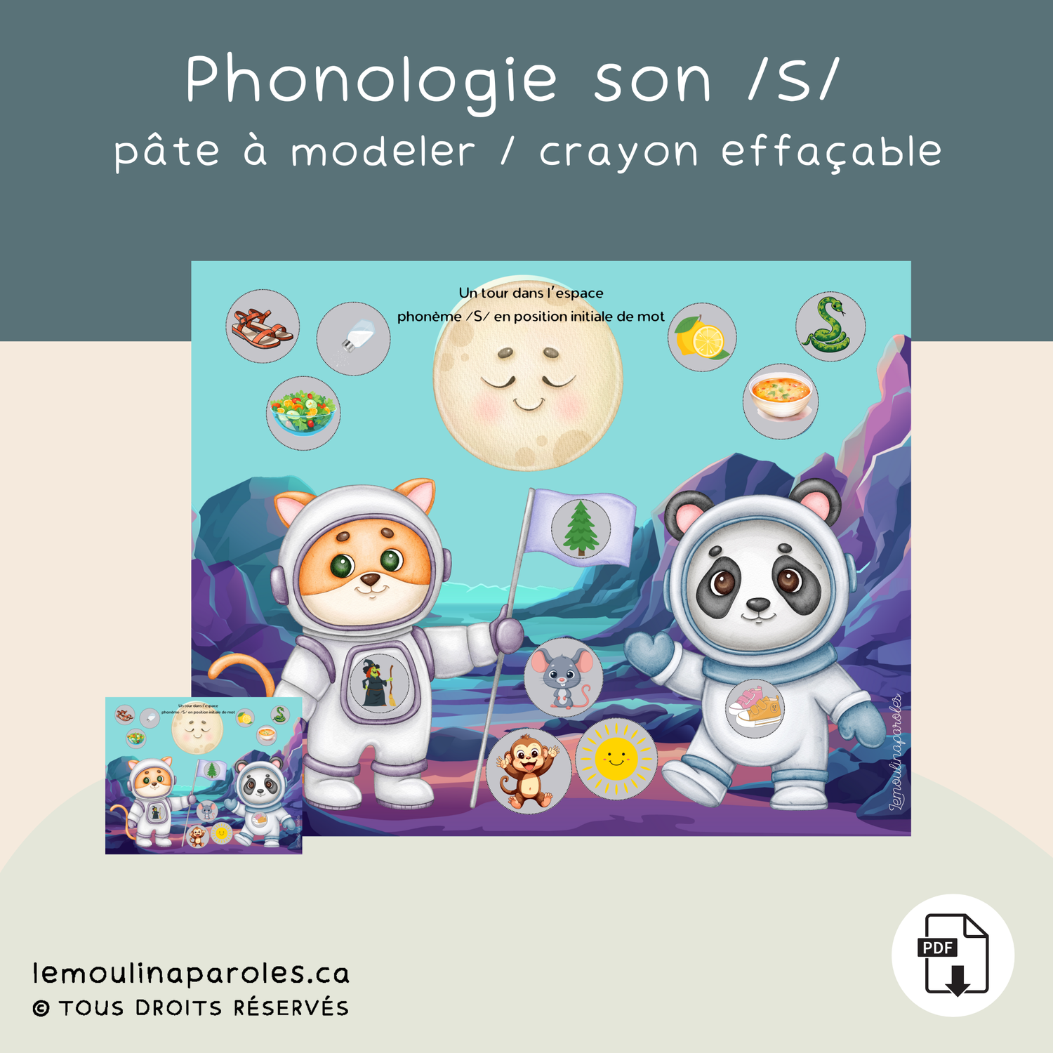 Un tour dans l'espace - phonème /S/