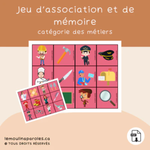 Trousse langage métiers pour enfants avec activités éducatives imprimables préscolaire