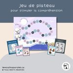 Jeu éducatif Voleurs de poisson – découverte animaux polaires et vocabulaire 