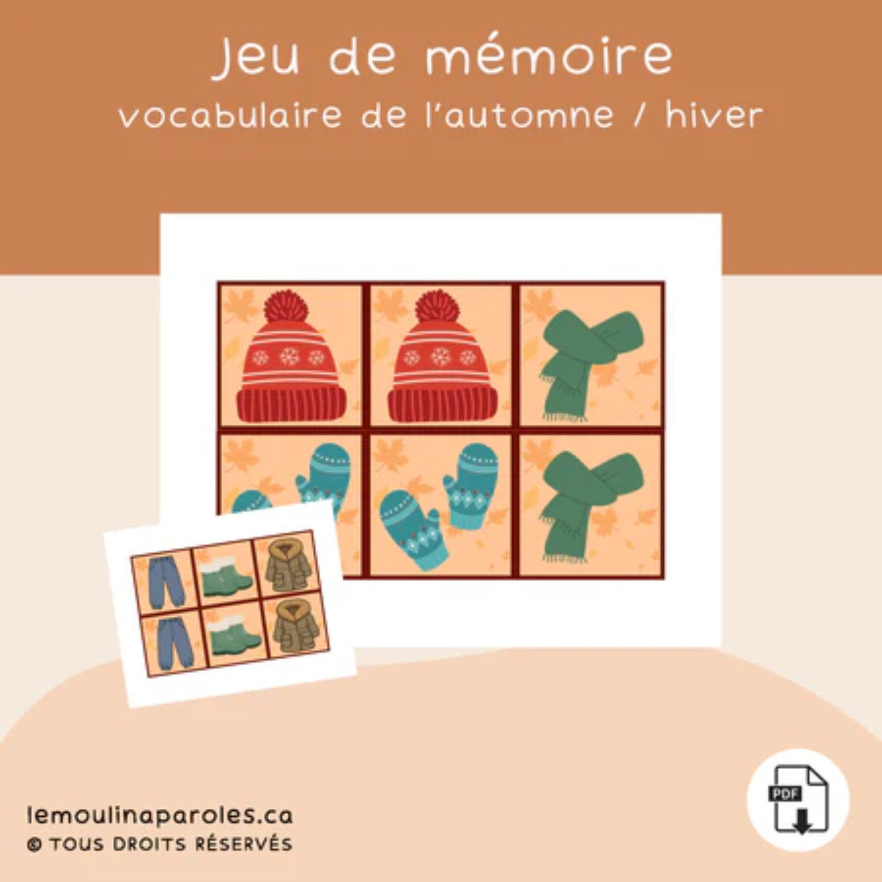 Trousse langage automne pour enfants avec activités éducatives imprimables