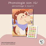Trousse langage Les pommes en format PDF comprenant 11 activités éducatives pour développer le langage, la conscience phonologique, le vocabulaire, la morphosyntaxe, la compréhension et les notions spatiales chez les enfants.