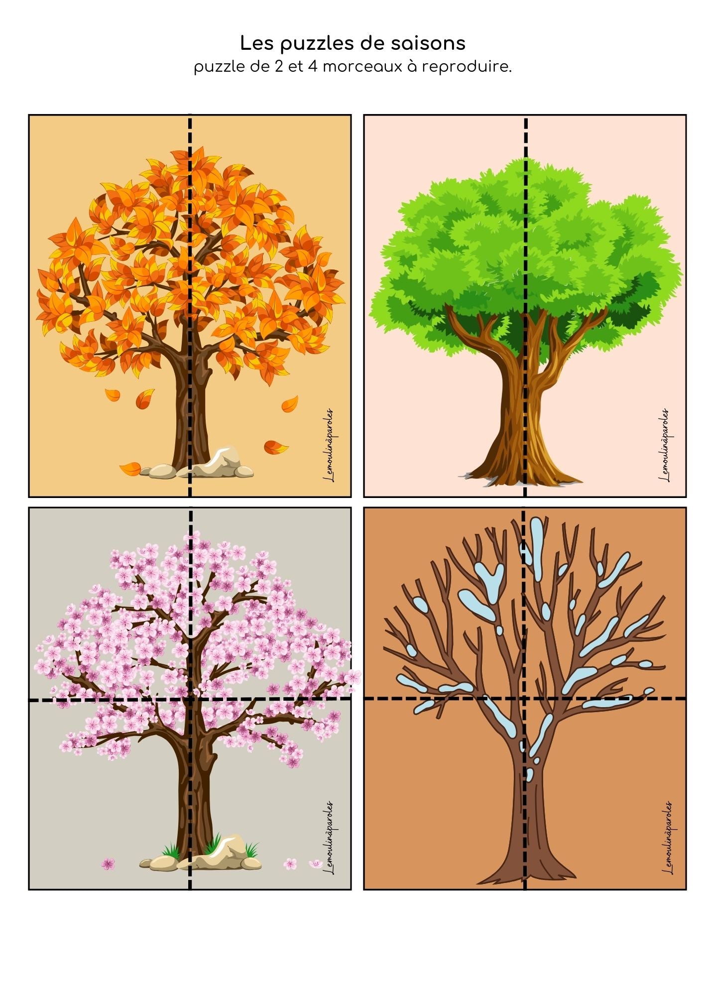 Cahier d'activités - au fil des saisons