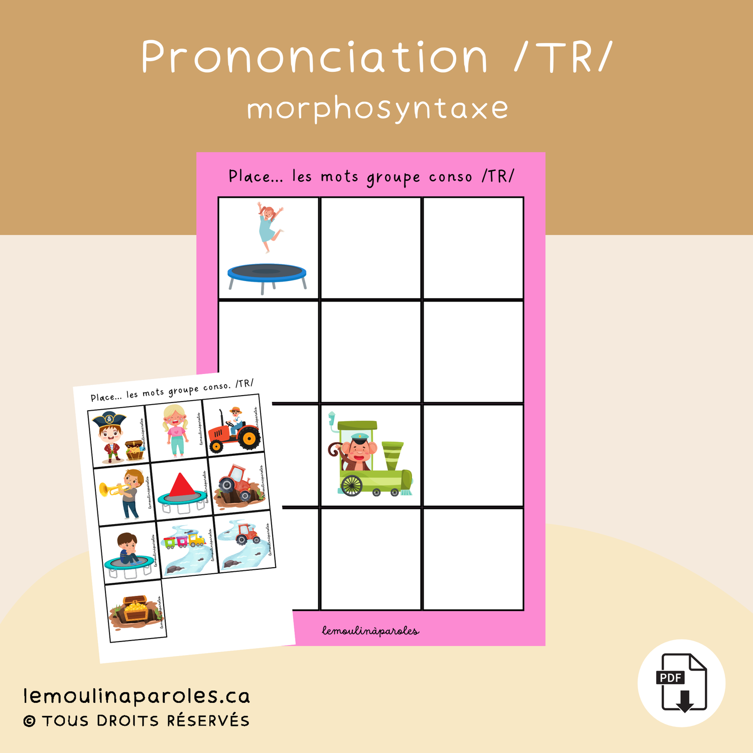 Place les mots - le groupe conso. /TR/