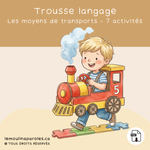 Jeu de catégorisation moyens de transport air terre mer activité langage enfant