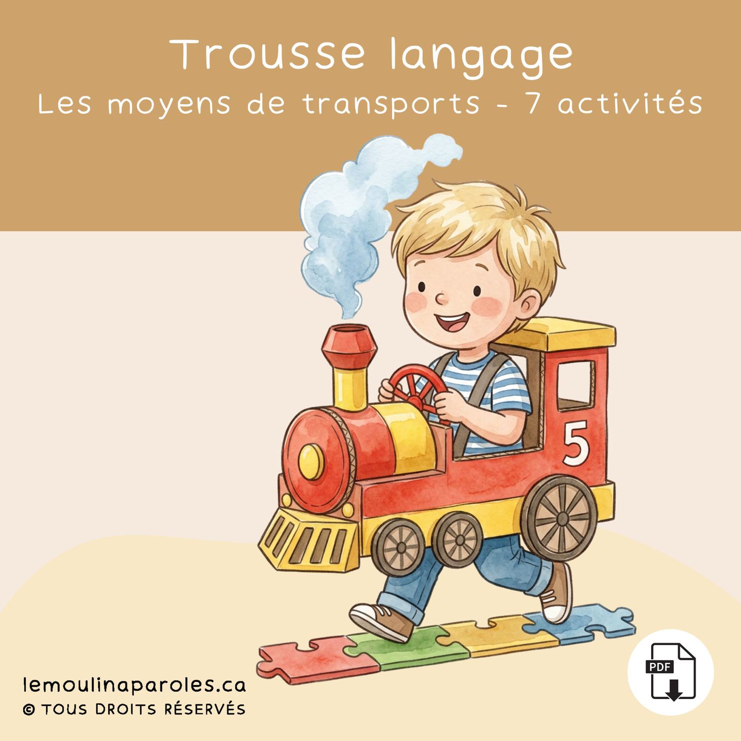 Jeu de catégorisation moyens de transport air terre mer activité langage enfant