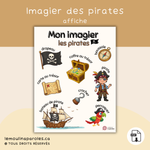 Affiche imagier éducatif sur les pirates pour stimuler le vocabulaire et le langage des enfants – Le Moulin à Paroles