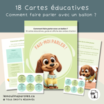 cartes éducatives langage préscolaire jeu du ballon PDF éducatrice stimulation langage enfant