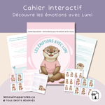 Cartes illustrées émotions enfant – joie, tristesse, colère, surprise – matériel éducatif préscolaire