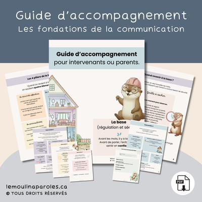 Cahier d’intervention – La base : régulation et sécurité (stimulation du langage)