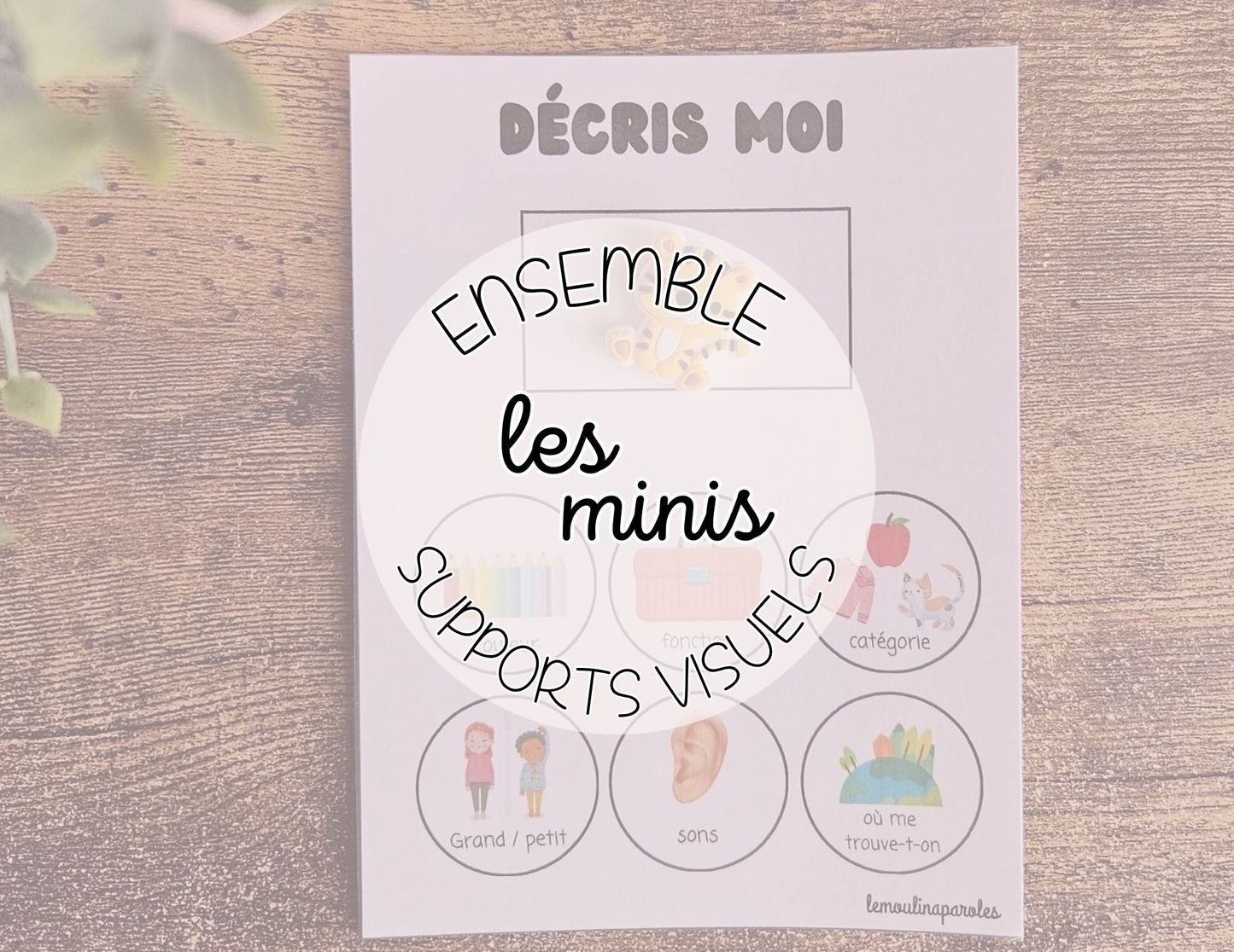 Supports visuel pour les minis objets