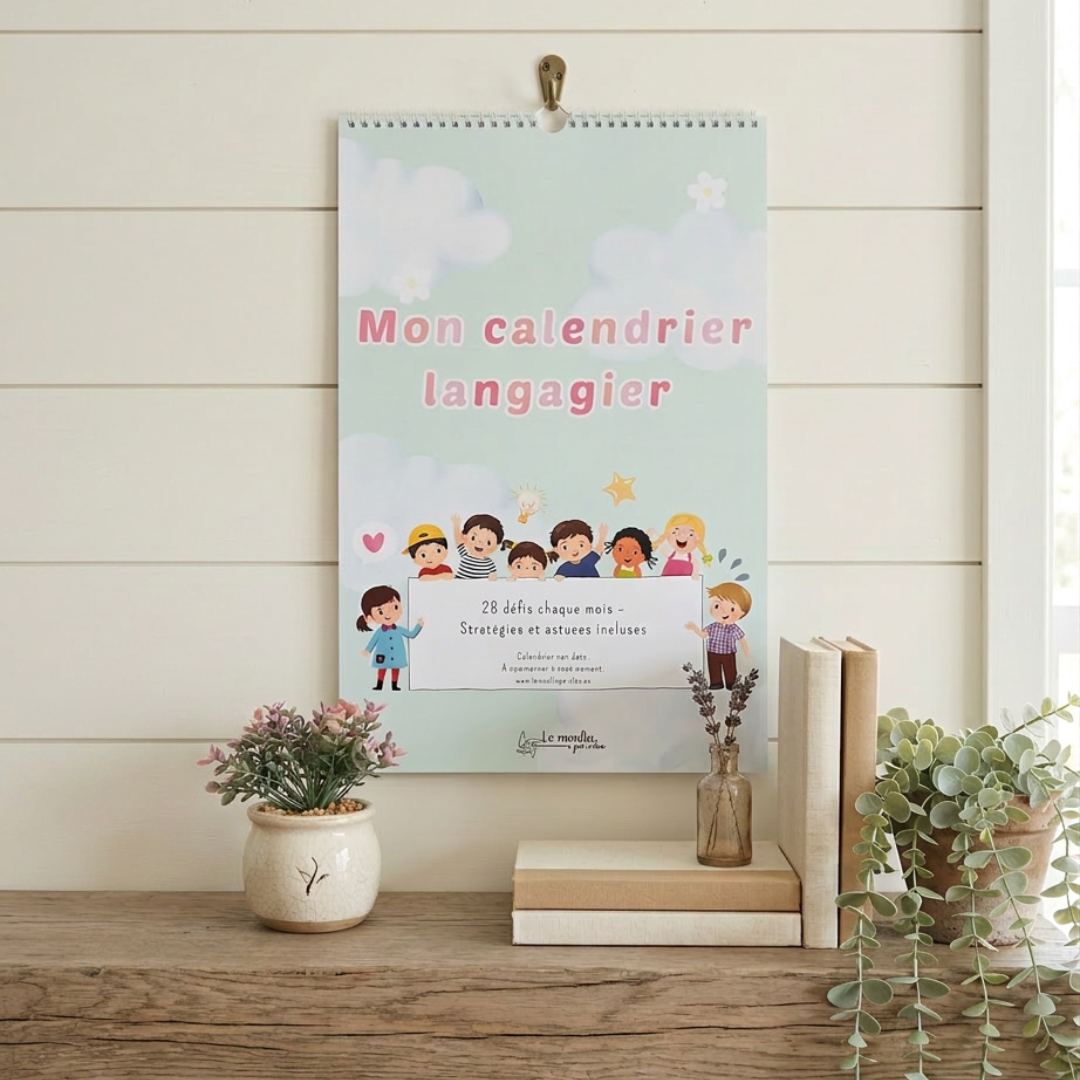Mon Calendrier Langagier : Calendrier Thématique Réutilisable pour Stimuler le Langage au Quotidien
