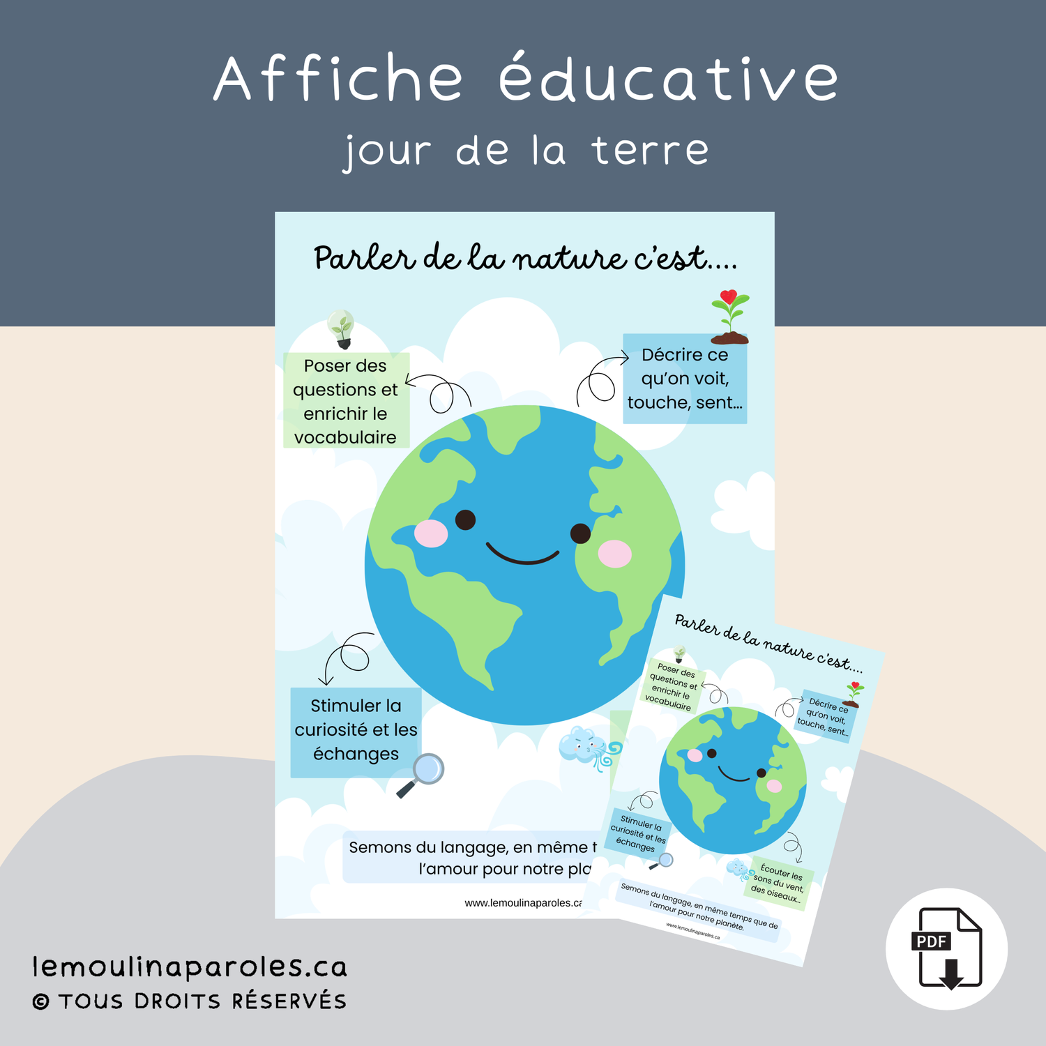Affiche – Jour de la Terre & Langage