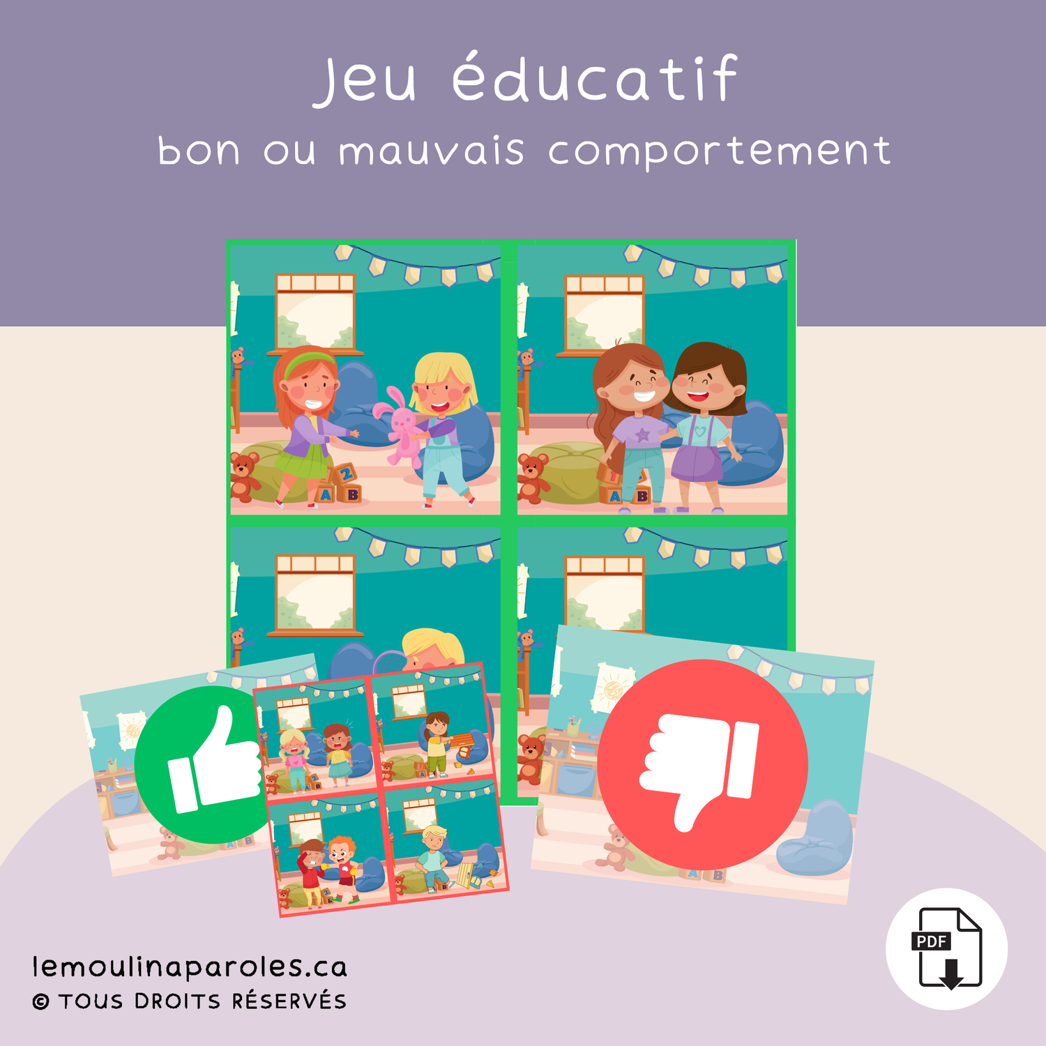 Bons/mauvais comportements 18-24 mois