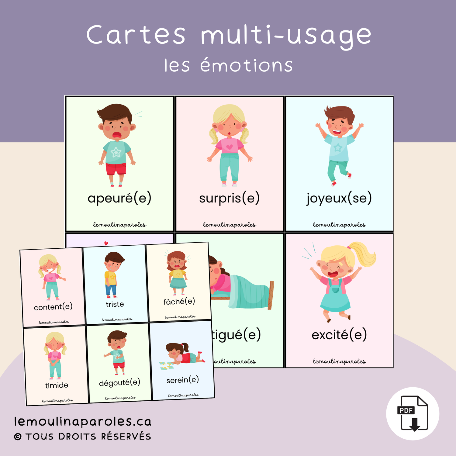 Cartes des émotions