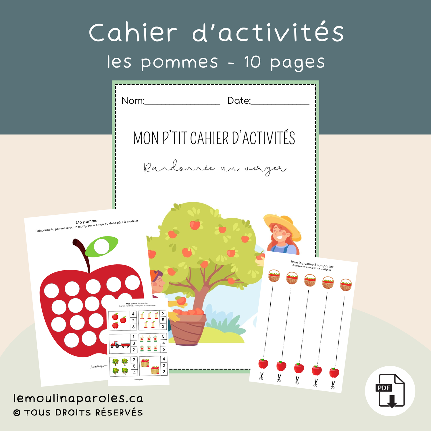 Cahier d'activités - au verger