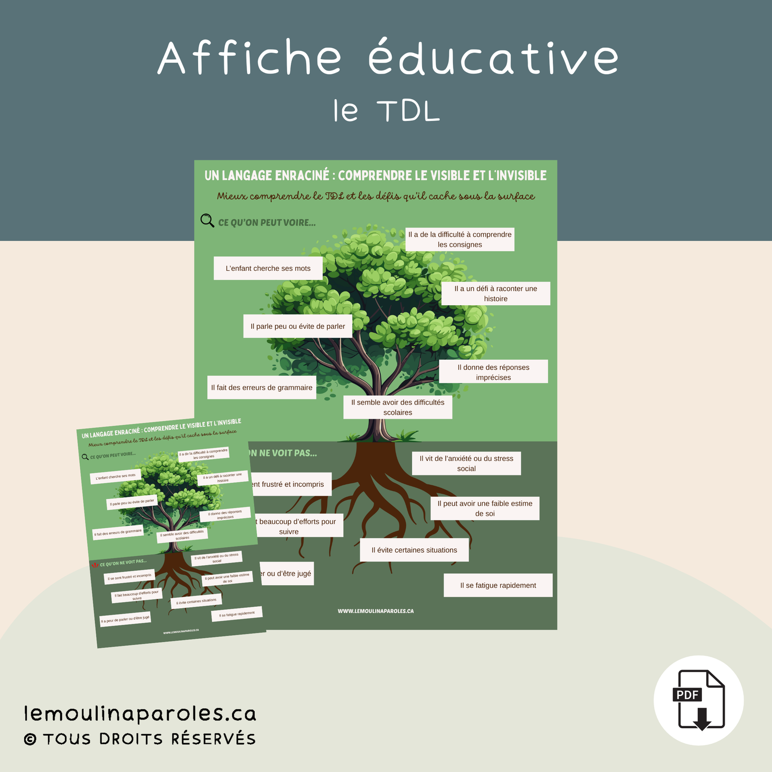 Affiche - Un langage enraciné