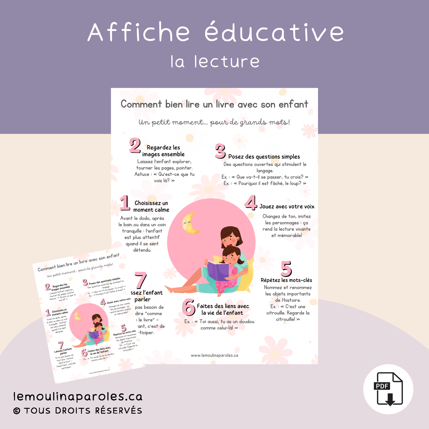 Lire ensemble : une affiche pour faire parler les histoires!